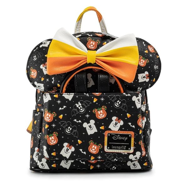 Loungefly: Disney Mickey and Minnie Candy Corn Mini Backpack and Headband Set - Picture 6 of 6